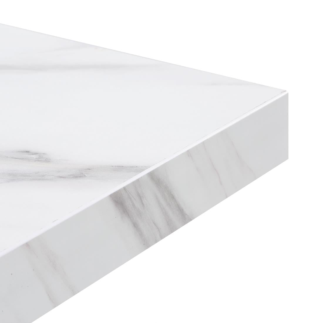 DT446 Bolero, voorgeboord vierkant tafelblad met marmereffect, 700 mm