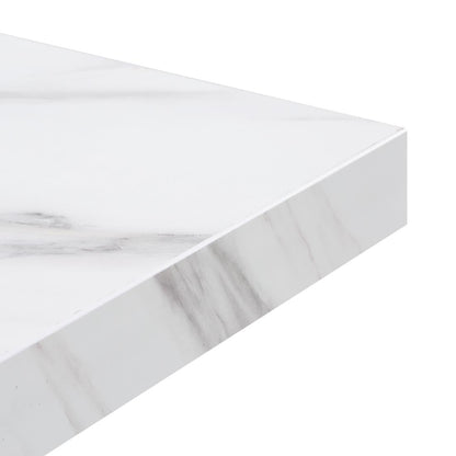 DT446 Bolero, voorgeboord vierkant tafelblad met marmereffect, 700 mm