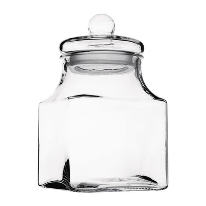FD959 Olympia glazen voorraadpot vierkant 2,9Ltr