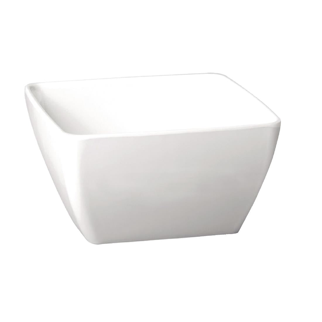 GF134 APS Pure vierkante melamine kom wit 12,5x12,5cm