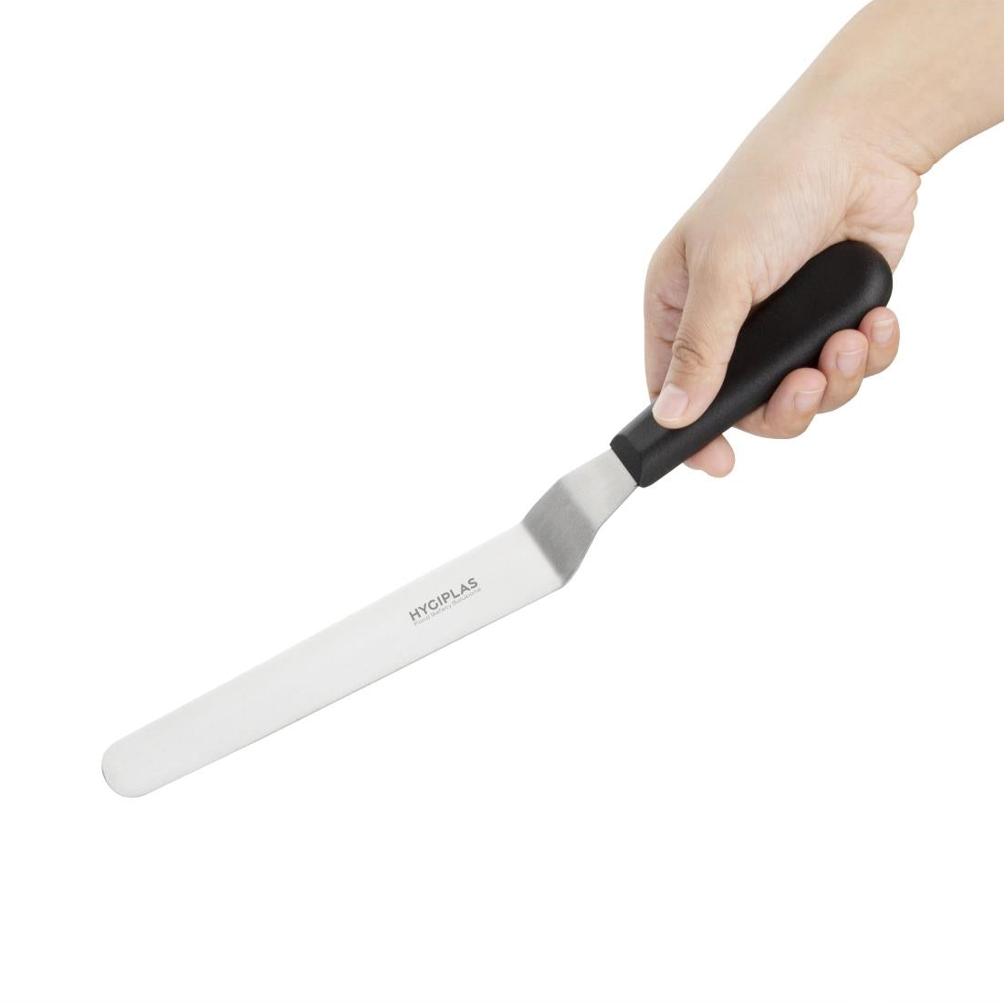 D410 Hygiplas doorgezet paletmes zwart 19cm