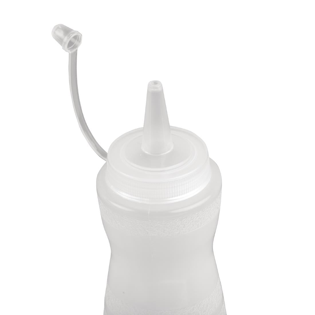 GF250 Vogue knijpfles met dop 34cl transparant