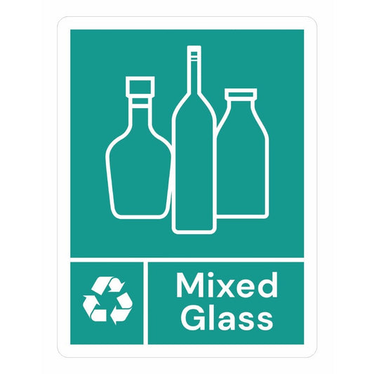 JB494 Jantex Slim Bin Label - Gemengd glas
