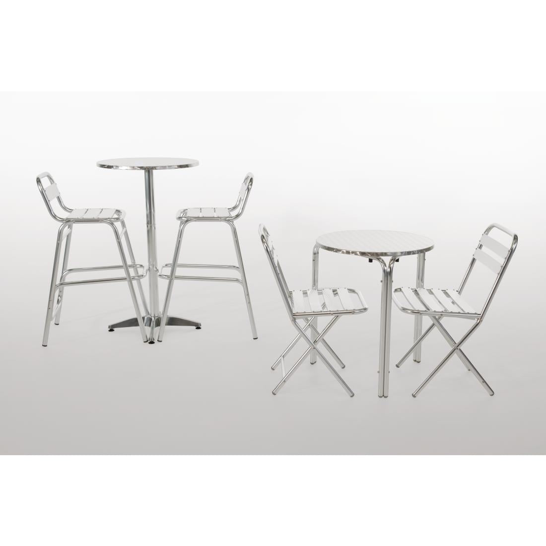 U502 Bolero ronde RVS statafel 60cm