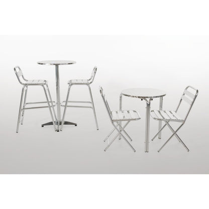 U502 Bolero ronde RVS statafel 60cm