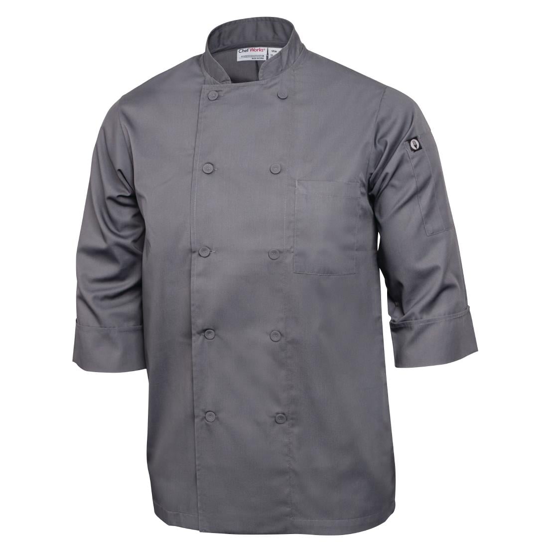 A934-M Chef Works unisex koksbuis grijs M