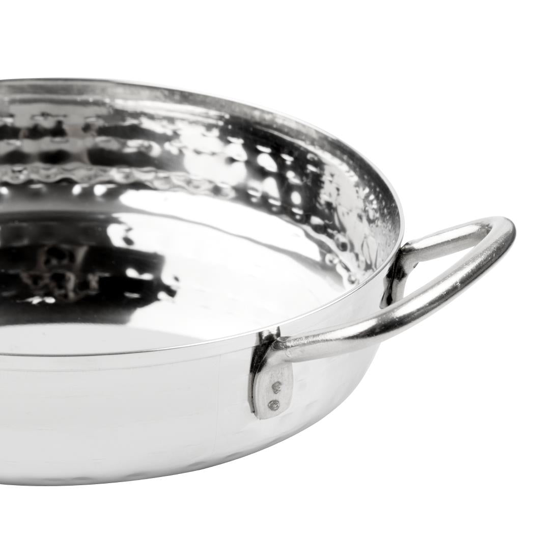 HY110 Olympia Tafelpresentatie Handvat Schotel Roestvrij Staal Gehamerd 125mm