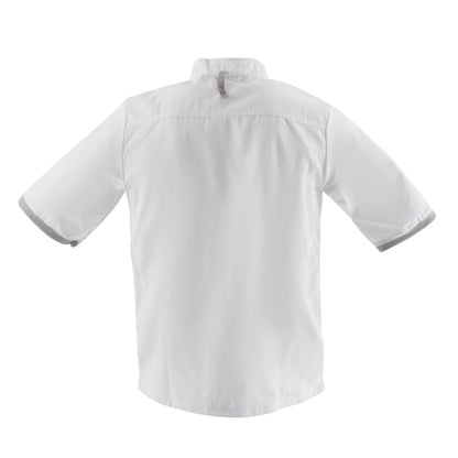 B998-M Southside unisex koksbuis korte mouw wit M