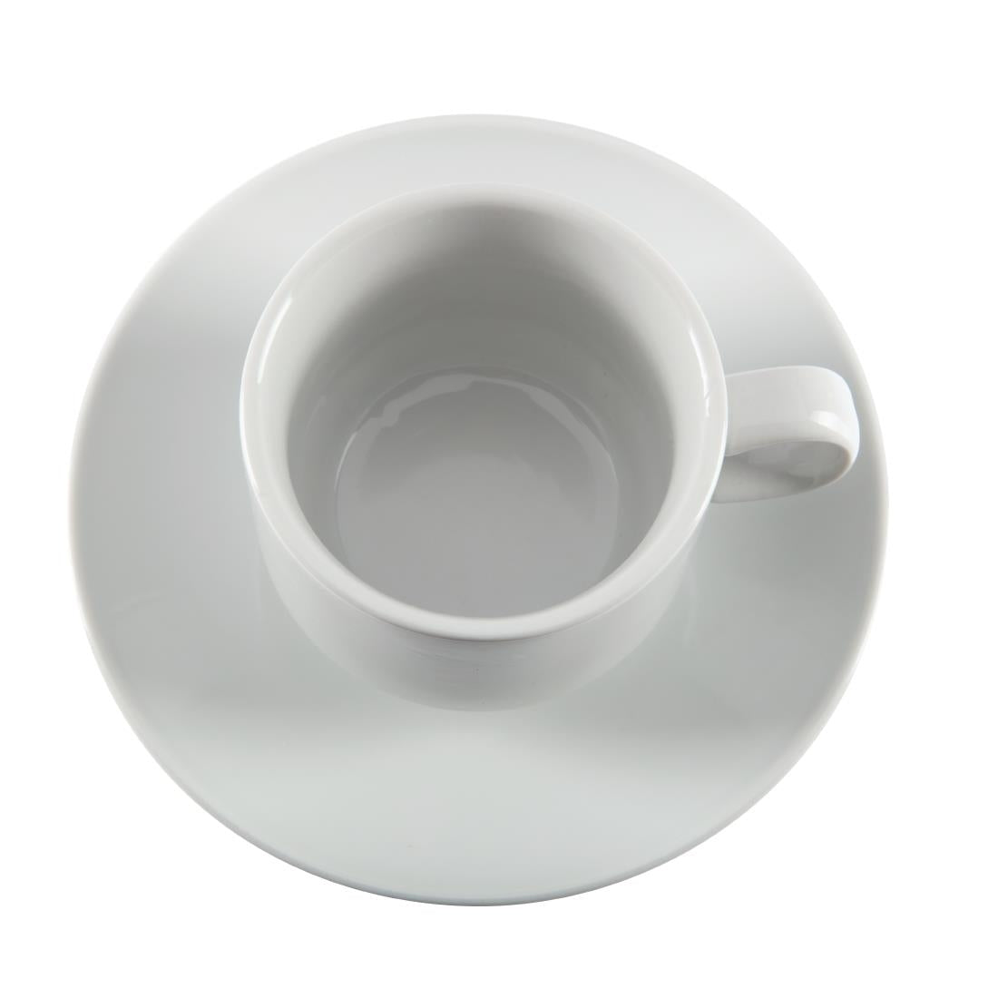 CB467 Olympia Whiteware stapelbare theekopjes 200ml (12 stuks)