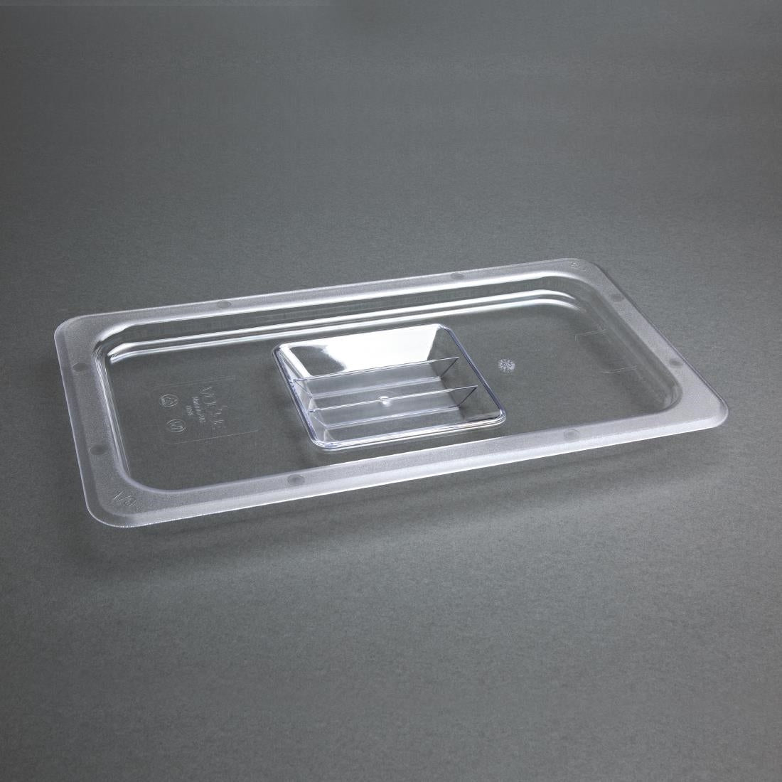 U246 Vogue polycarbonaat 1/3 gastronorm deksel transparant