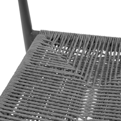 HZ593 Bolero Eden PE gevlochten rattan outdoor barkrukken antraciet (2 stuks)