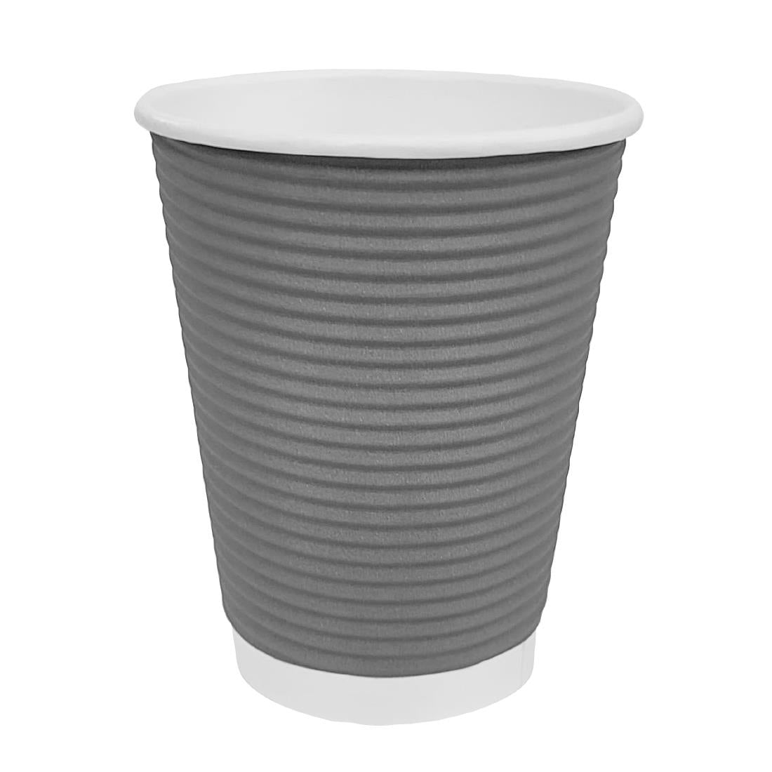 GP433 Fiesta Recyclable koffiebekers ribbelwand blauwgrijs 225ml (500 stuks)