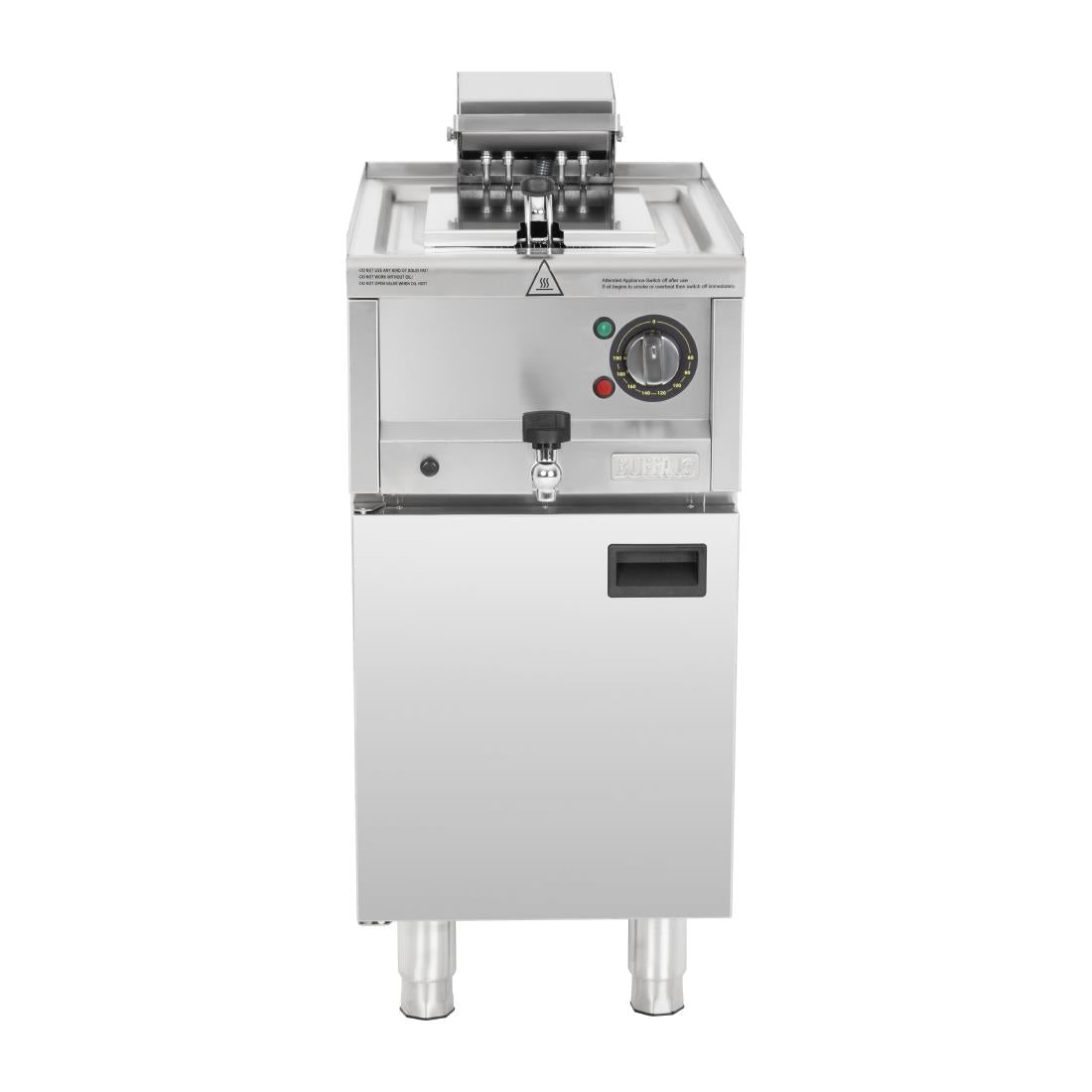 SA781 Buffalo 600 Serie Vrijstaande Enkele Tank Elektrische Friteuse 8Ltr