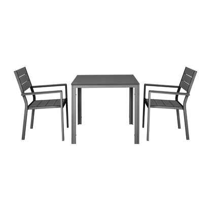 HZ022 Bolero Valletta Grijze Stoelen Met Armleuningen (4 stuks)