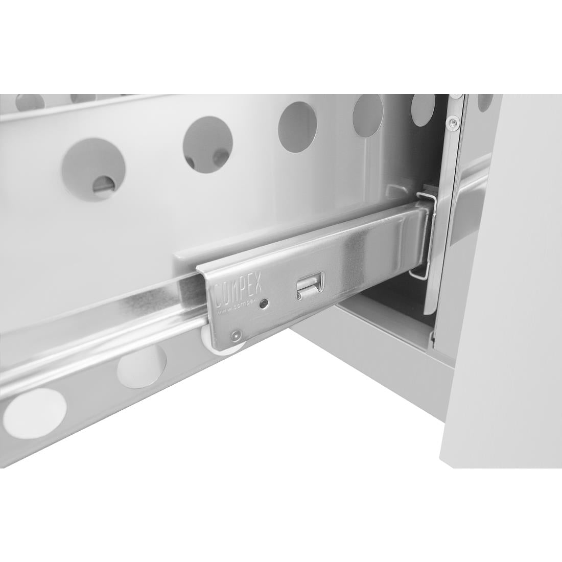 UA020 Polar U-serie koelwerkbank 1 deur 4 lades 358Ltr