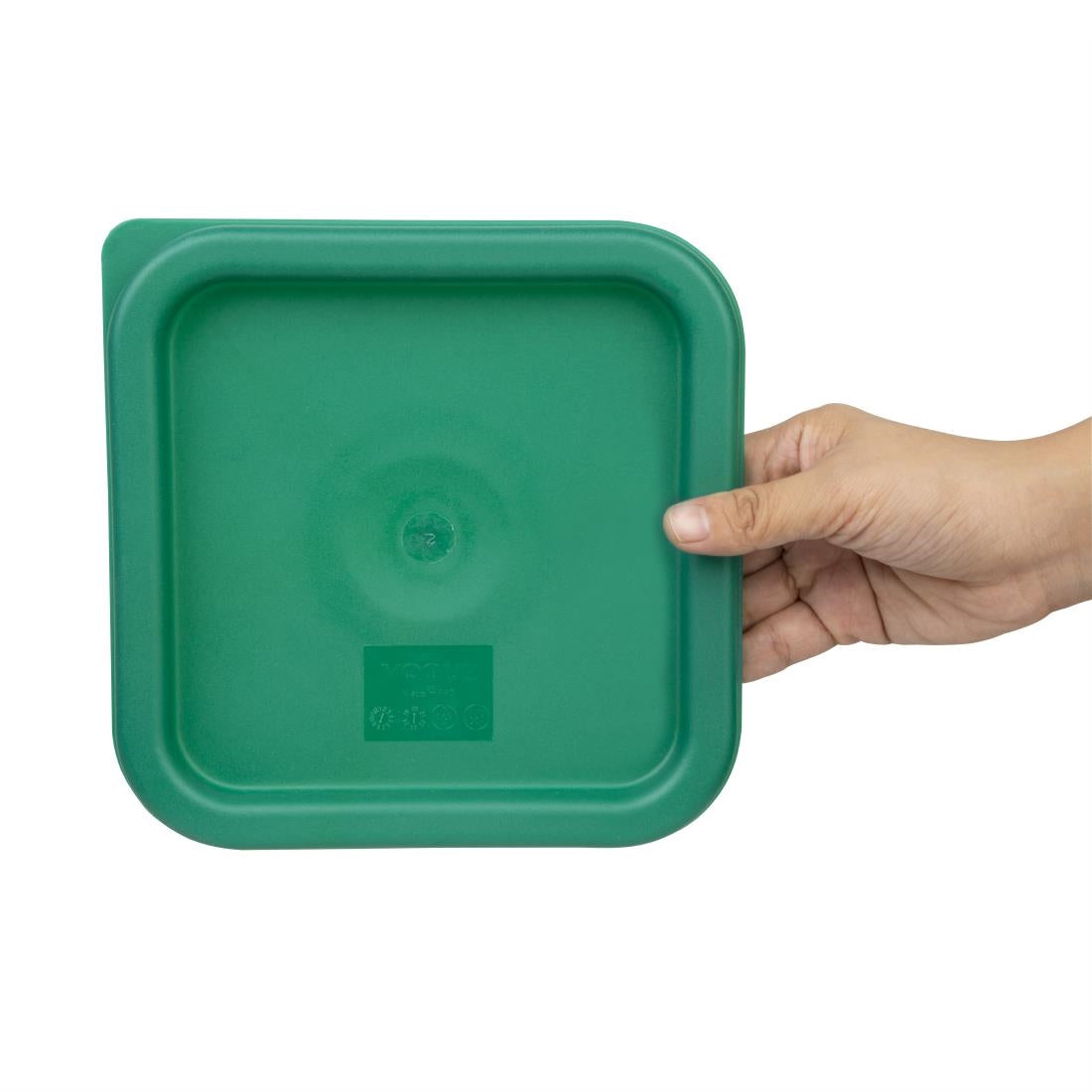 CF046 Hygiplas vierkant deksel groen klein