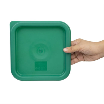CF046 Hygiplas vierkant deksel groen klein