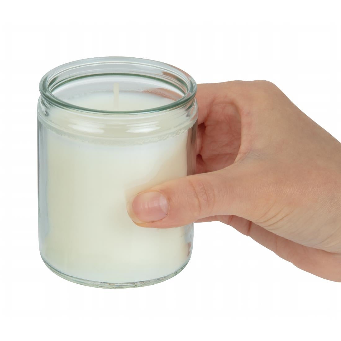 GJ469 Bolsius Starlight kaars in glas wit (8 stuks)