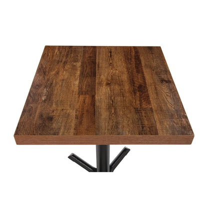 DR823 Bolero vierkant tafelblad Urban Dark 70cm