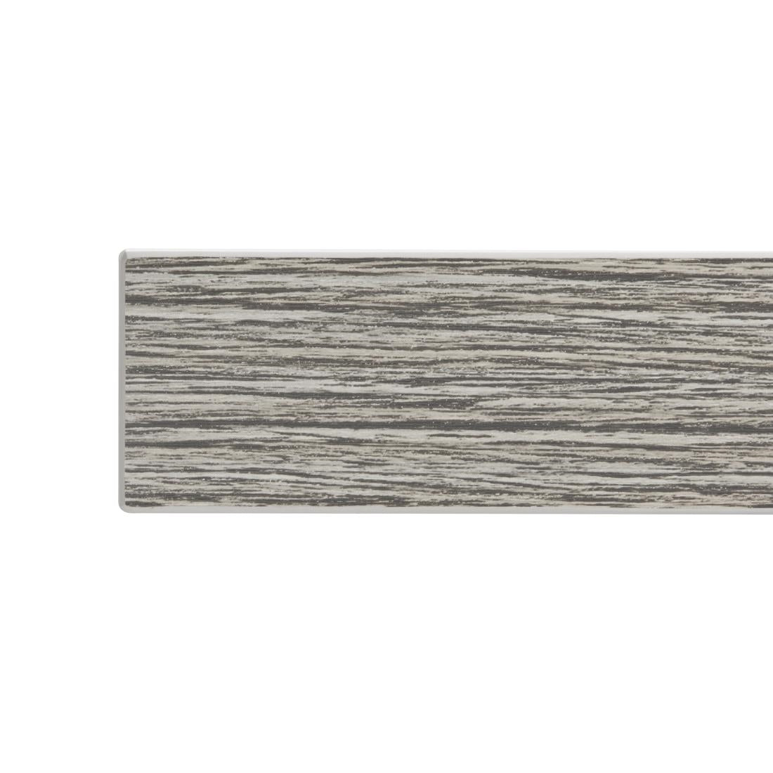 FT291 Bolero Voorgeboord Vierkant Melamine Tafelblad Ash Grey 700mm