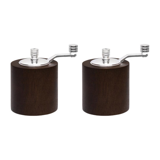 CE247 Olympia peper- en zoutmolen set donker hout 8,5cm