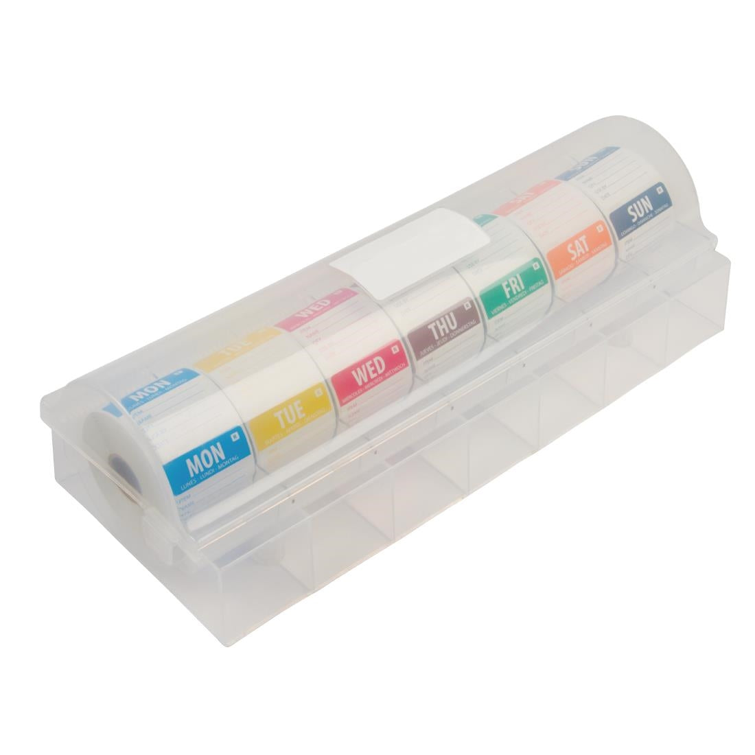 S811 Hygiplas afneembare kleurcode stickers met 5cm kunststof dispenser