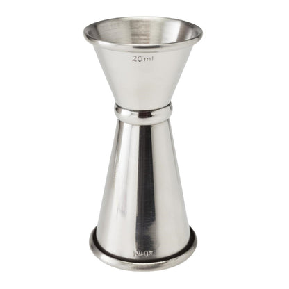 CZ350 Beaumont RVS Gestreepte Jigger Maat 20ml/40ml