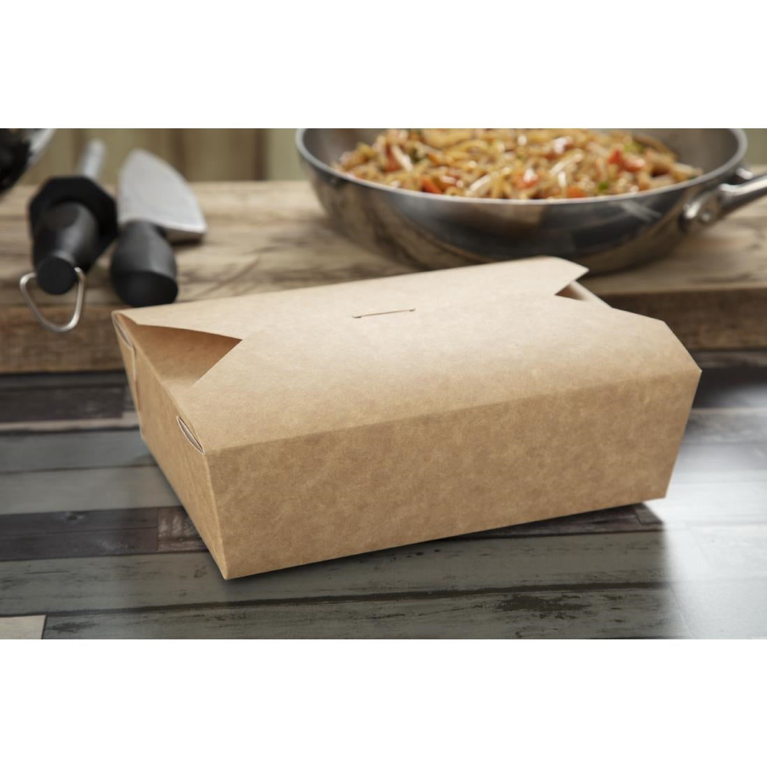 FA365 Colpac recyclebare kraft magnetronbestendige voedseldozen 1950ml (200 stuks)
