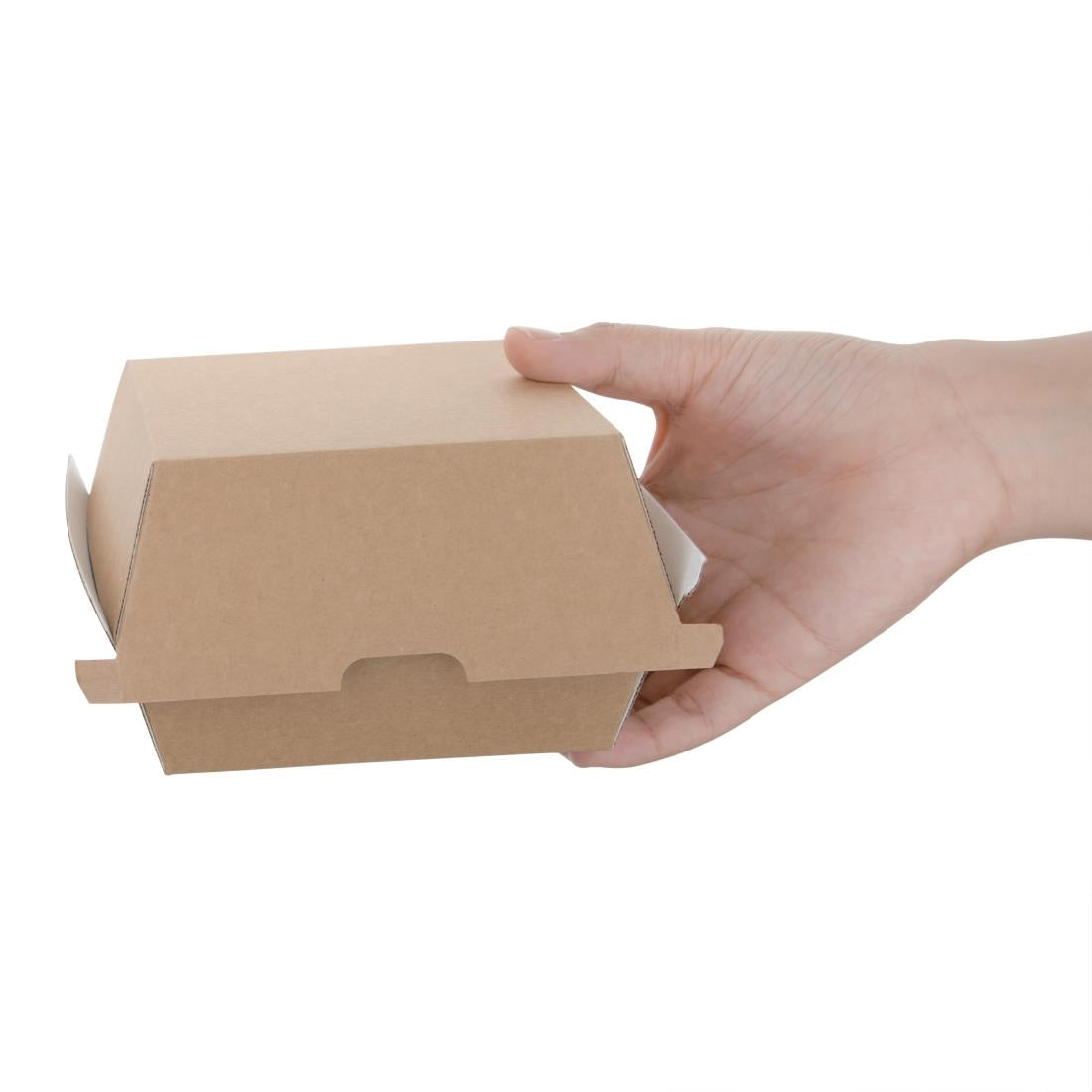 FB664 Fiesta Compostable composteerbare hamburgerdoosjes kraft klein (200 stuks)