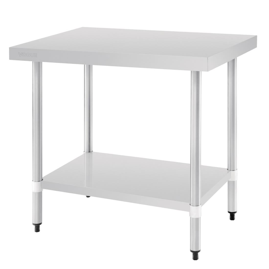 T375 Vogue RVS werktafel zonder achteropstand 90x90x60cm