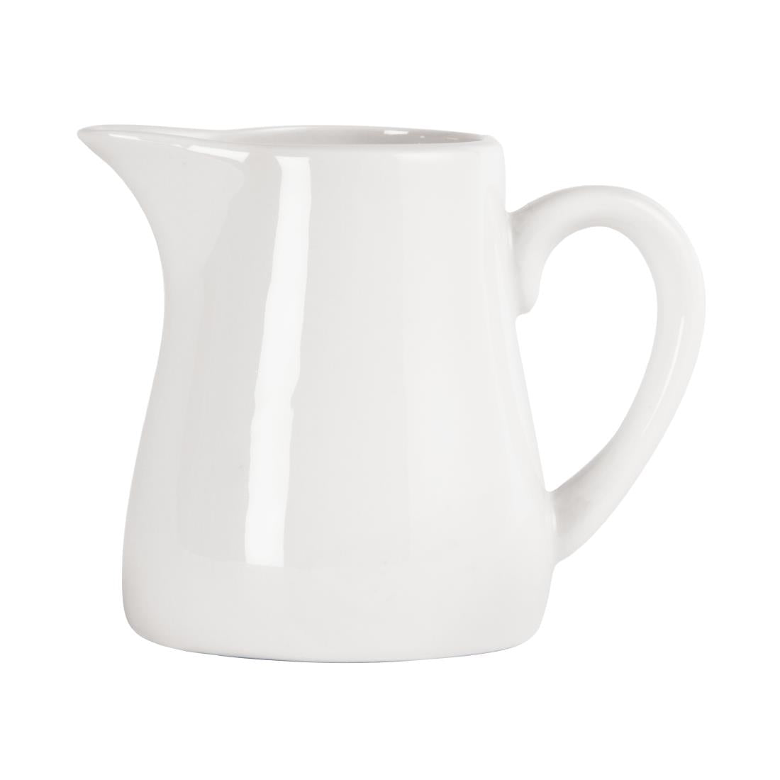 U819 Olympia Whiteware melkkannetjes met handvat 170ml (6 stuks)