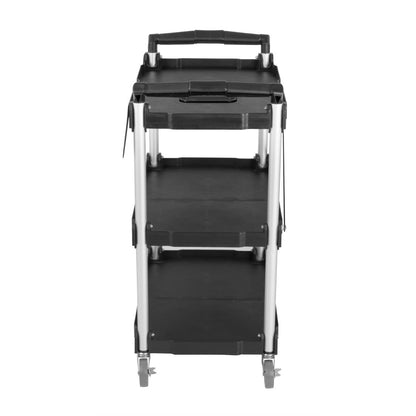 CK113 Vogue 3-Laags Opvouwbare Trolley Zwart Klein
