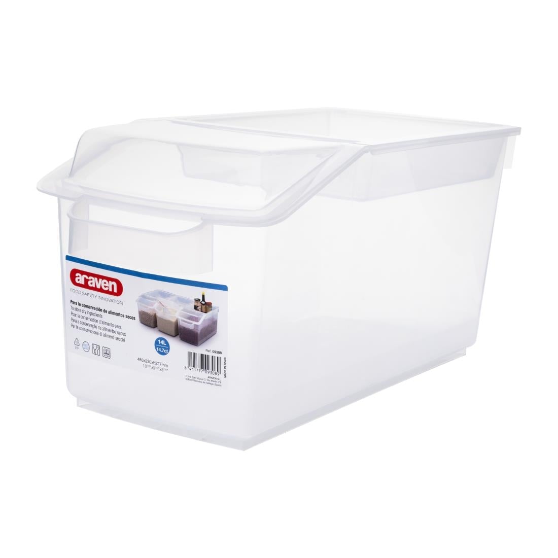 J225 Araven dispenser en ingrediëntenbak 14Ltr