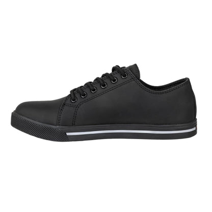 BA060-40 Slipbuster veiligheidssneakers van gerecycleerd microvezel matzwart 40
