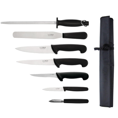 F222 Hygiplas 7-delige startmessenset met 20cm Chefmes & Roltas