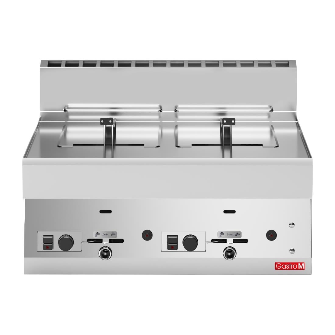 GL907 Gastro M 600 gas friteuse 2x 8Ltr 60/60 FRG