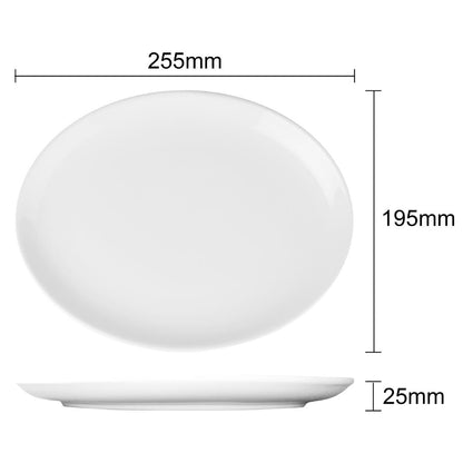 CC211 Olympia Athena Ovale Coupeborden 25,4x19,7cm (12 Stuks)