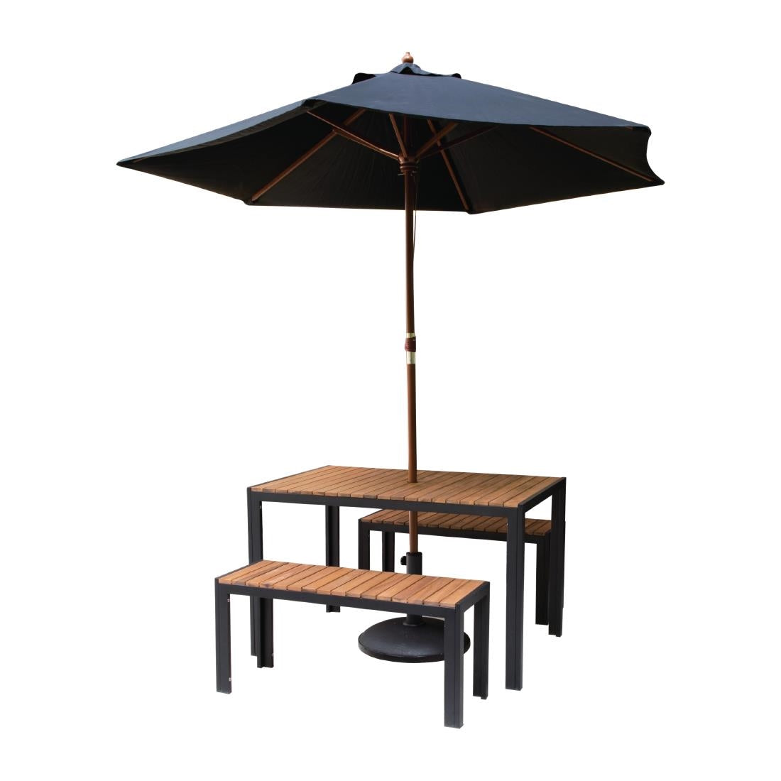 DS154 Bolero stalen en acaciahouten banken 100cm (2 stuks)