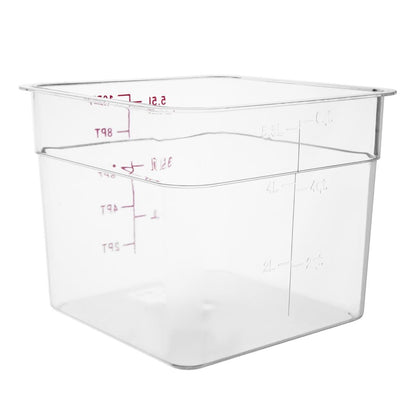 CF022 Hygiplas polycarbonaat voedseldoos vierkant 5,5L
