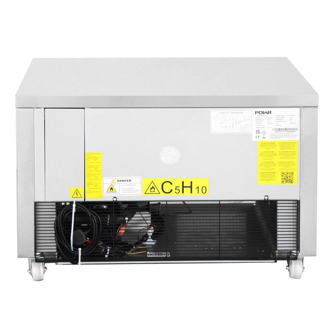 DA994 Polar U-serie compacte koel-vrieswerkbank 1 lade 2x GN 1/1