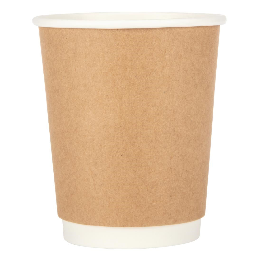 GP436 Fiesta Recyclable koffiebekers dubbelwandig kraft 225ml (25 stuks)