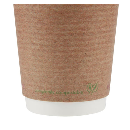 GH021 Vegware 89-serie dubbelwandige bekers composteerbaar 340ml (500 stuks)