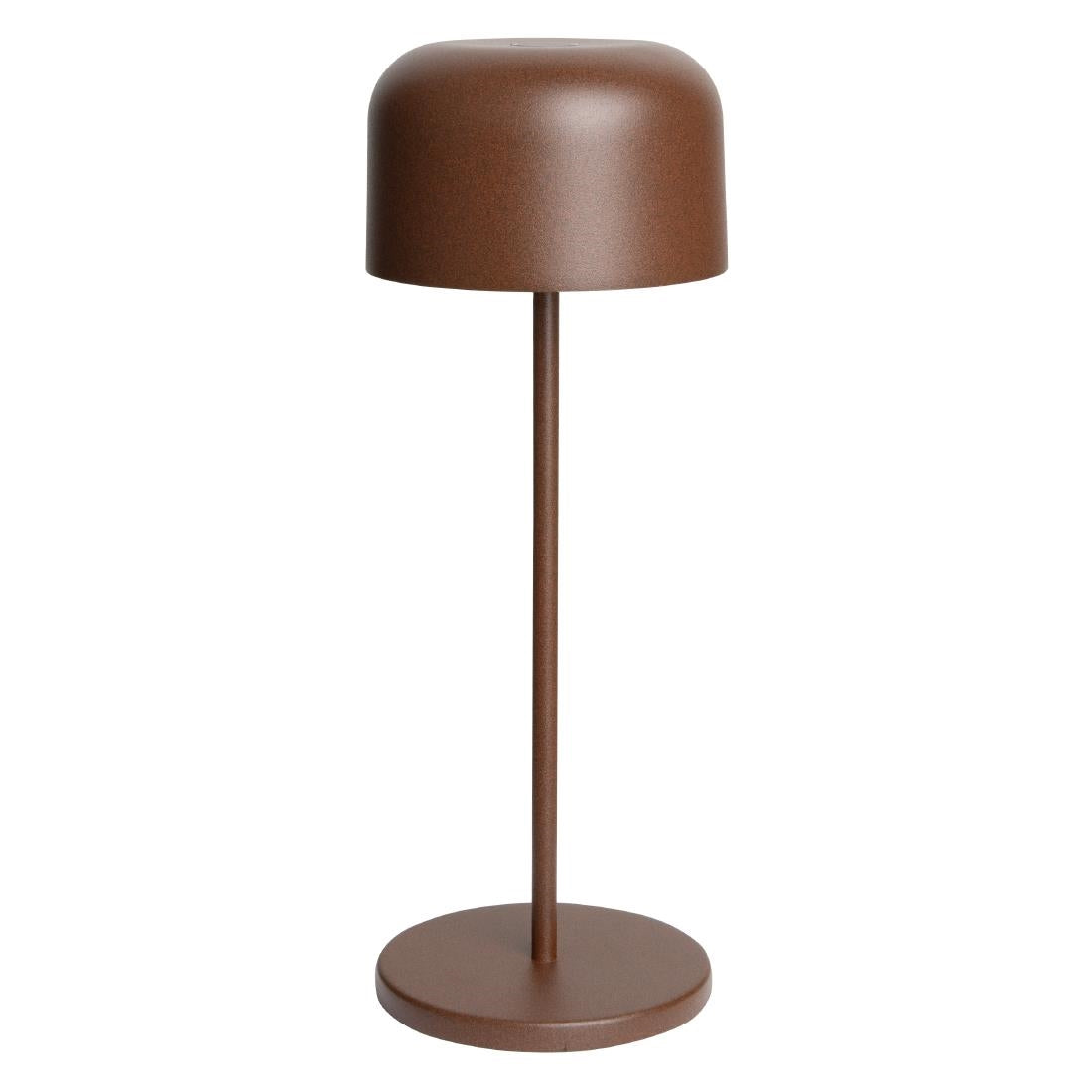 HZ209 Olympia Siena Tafellamp Ronde Koepel Kastanje 300mm