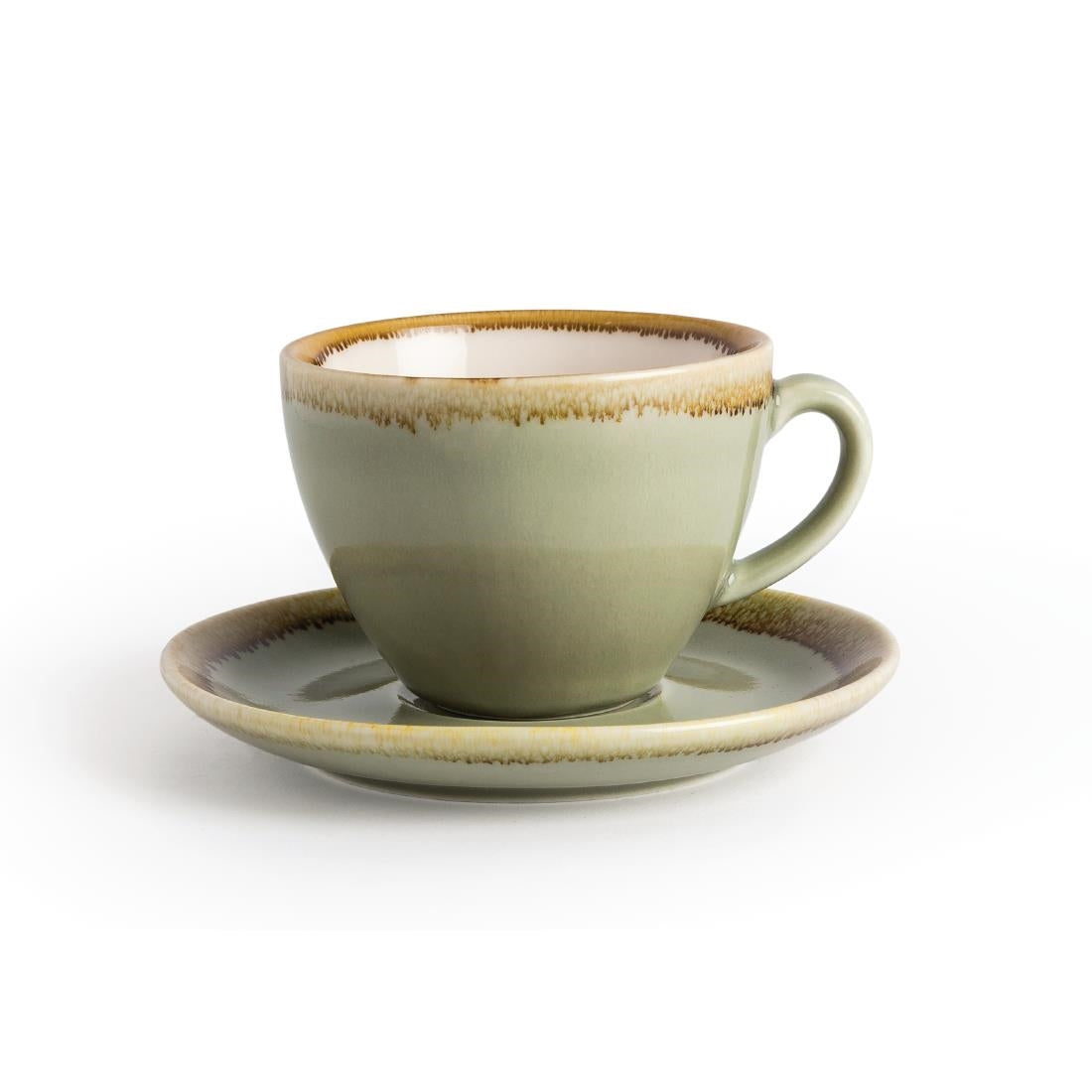 GP479 Olympia Kiln Cappuccinoschotels Mosgroen 14cm (6 Stuks)
