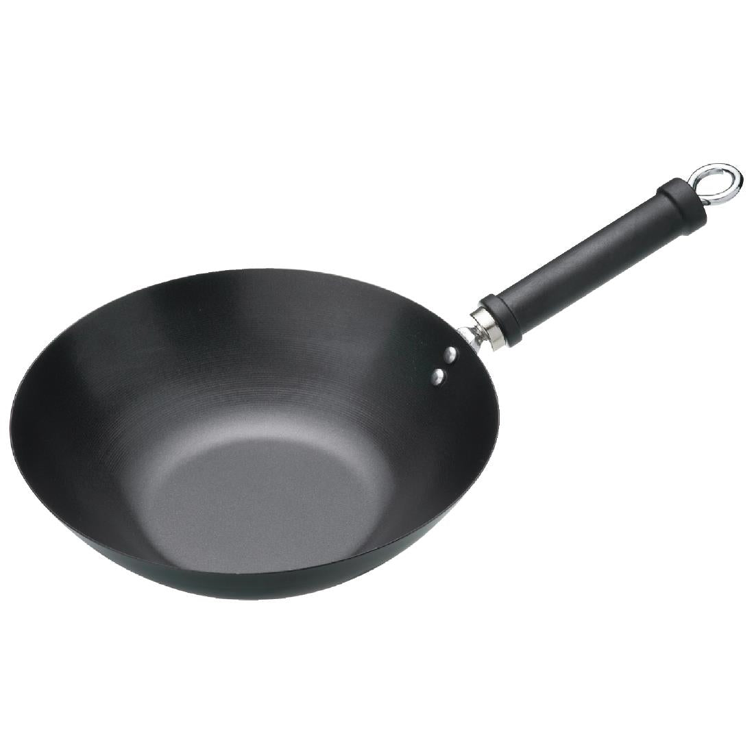 K249 Kitchen Craft anti-kleef wok met platte bodem 30,5cm
