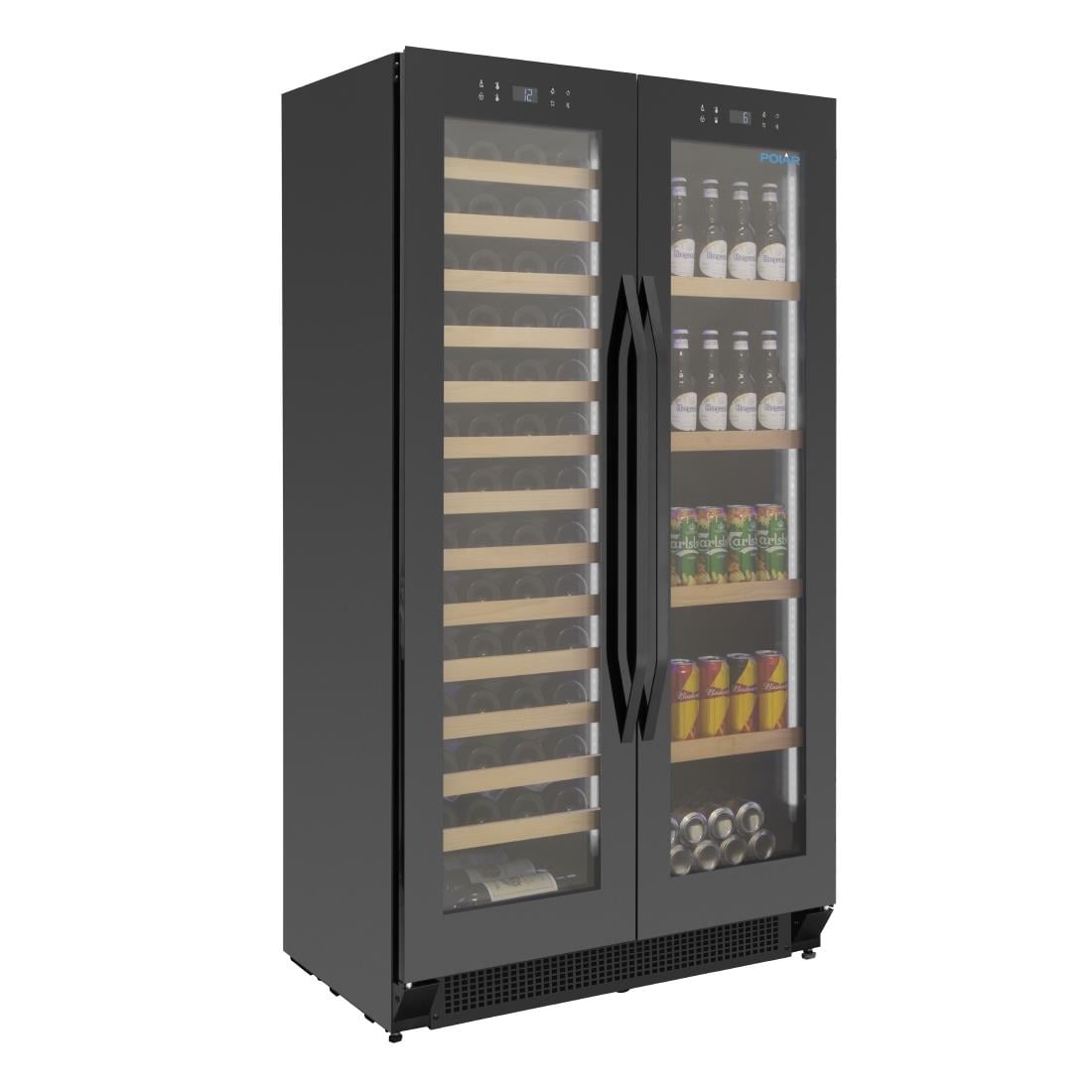 GL097 Polar G-Series Dubbele Deur Bier- En Wijnkoelkast