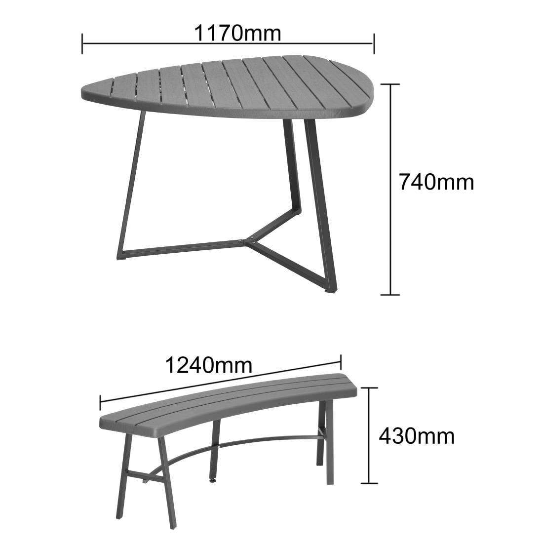 JB369 Bolero Valletta Picknicktafel Set