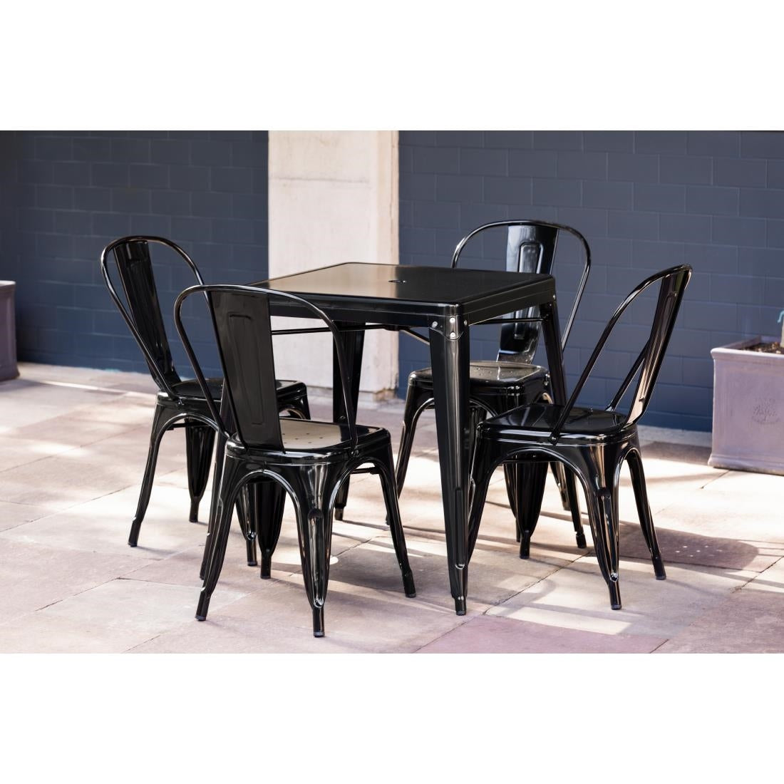 GC867 Bolero Bistro tafel vierkant 668mm zwart