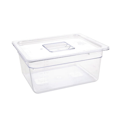 U230 Vogue polycarbonaat 1/2 gastronorm container 150mm helder