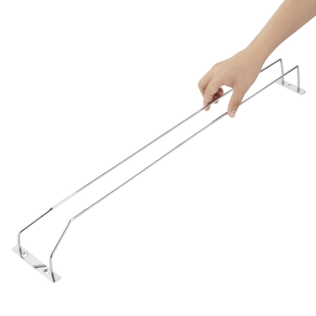 CE308 Olympia glazenrek verchroomd 61cm